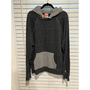 Homage Mens XL Gray Raglan Pullover Hoodie Long Sleeve Sweatshirt